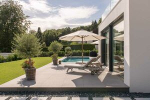 Holzhaus Starnberg Oberbayern Bauhaus Villa Pool
