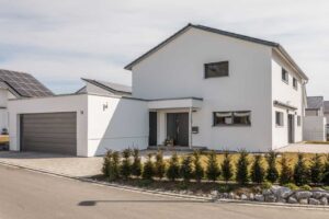 Passivhaus mit Putzfassade