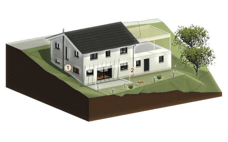 Planung Hanghaus